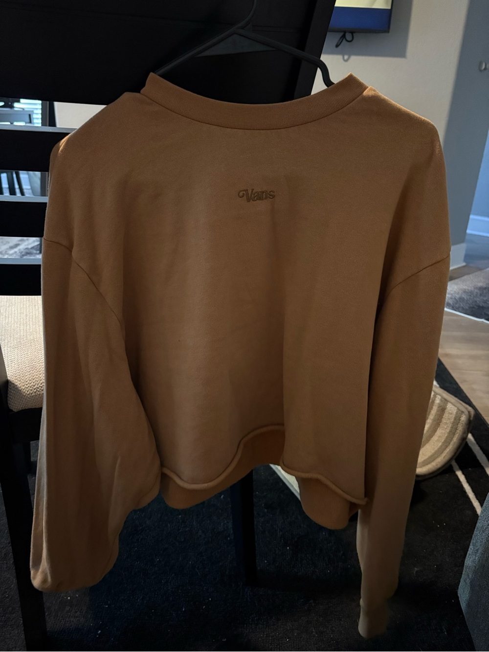 Vans Women's Crewneck Sweatshirt in Camel Brown